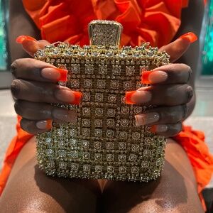 Gold Rhinestone Purse